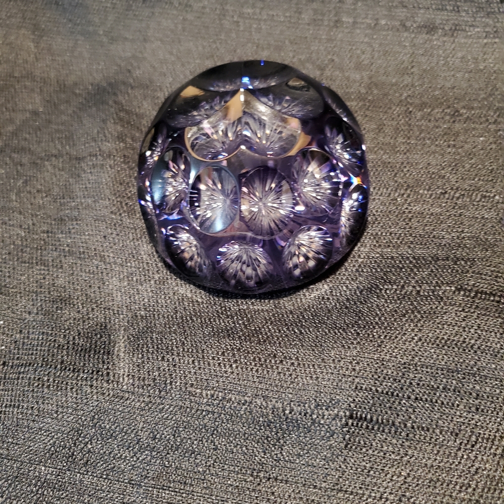 Vintage Webb Corbitt Glass Paperweight